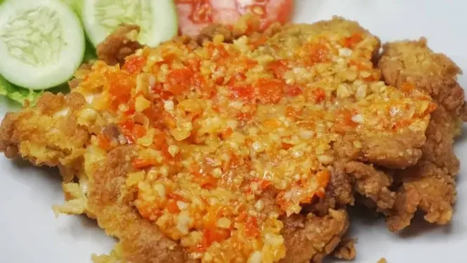 Ayam Geprek Sambal Bawang Tanpa Nasi